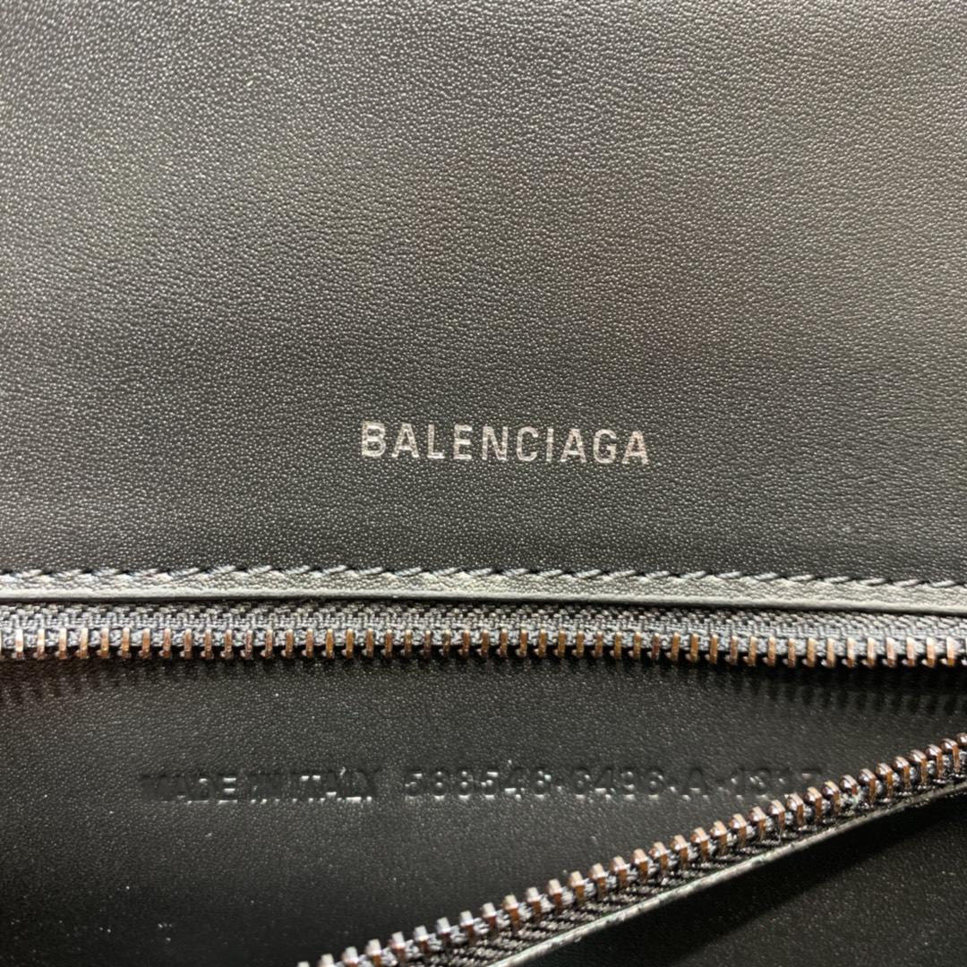 Balenciaga Hourglass Small Handbag Graffiti Shoulder Bag Black